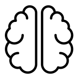 brain icon representing psychological counselling and mental well-being