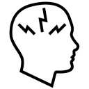 head icon representing psychological stress